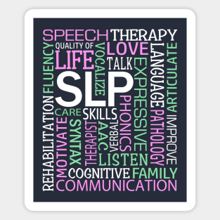 Speech Language Pathologist Speech Therapist Therapy Word Art Magnet